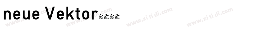 neue Vektor字体转换